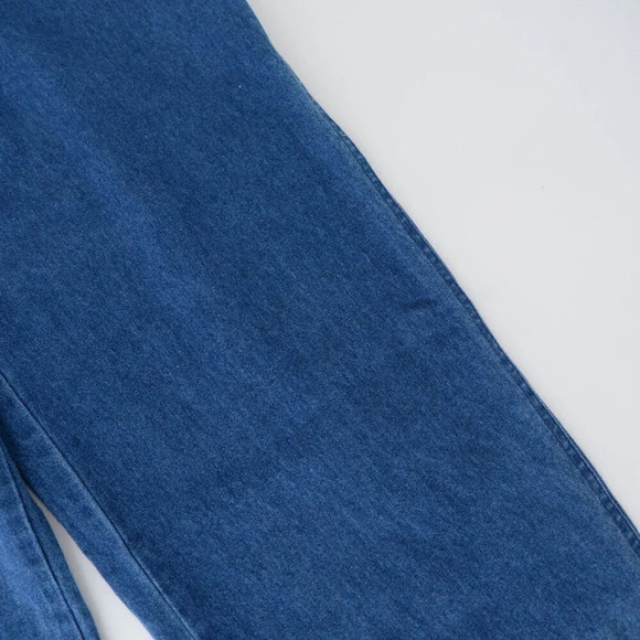 Vintage 90'S Tabi International Blue 100% Cotton Straight Leg Overalls M - Picture 6 of 16